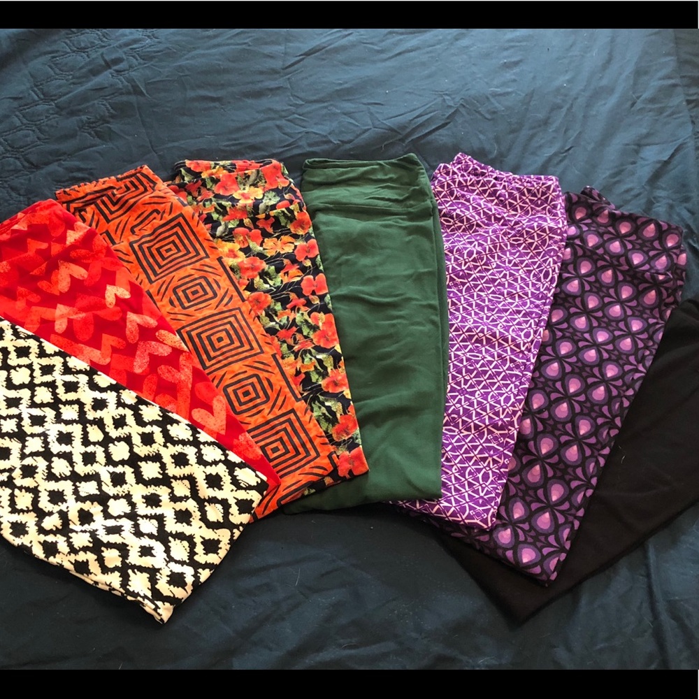 Lularoe leggings lot of 8